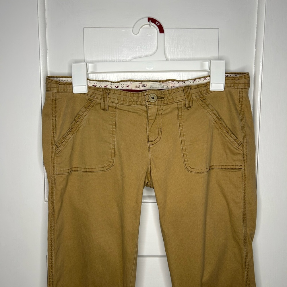 Y2K Hollister Low Rise Flare Khaki Utility Pants - Picture 4 of 14